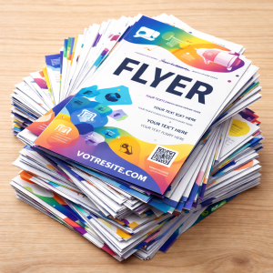 Flyers personnalisés avec QR code - 1000 ex.