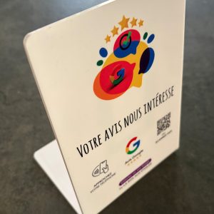 Le présentoir NFC connecté - avis Google