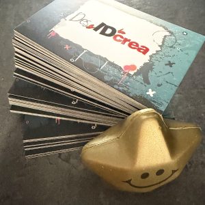 Cartes de visites personnalisées avec QRC code - 1000 ex.